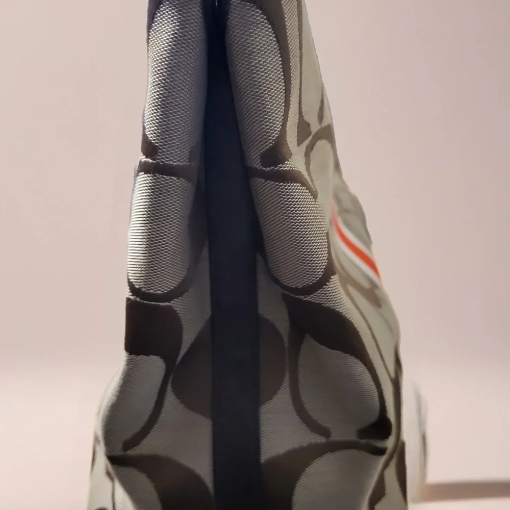 Coach Hampton Signature Stripe Tote.